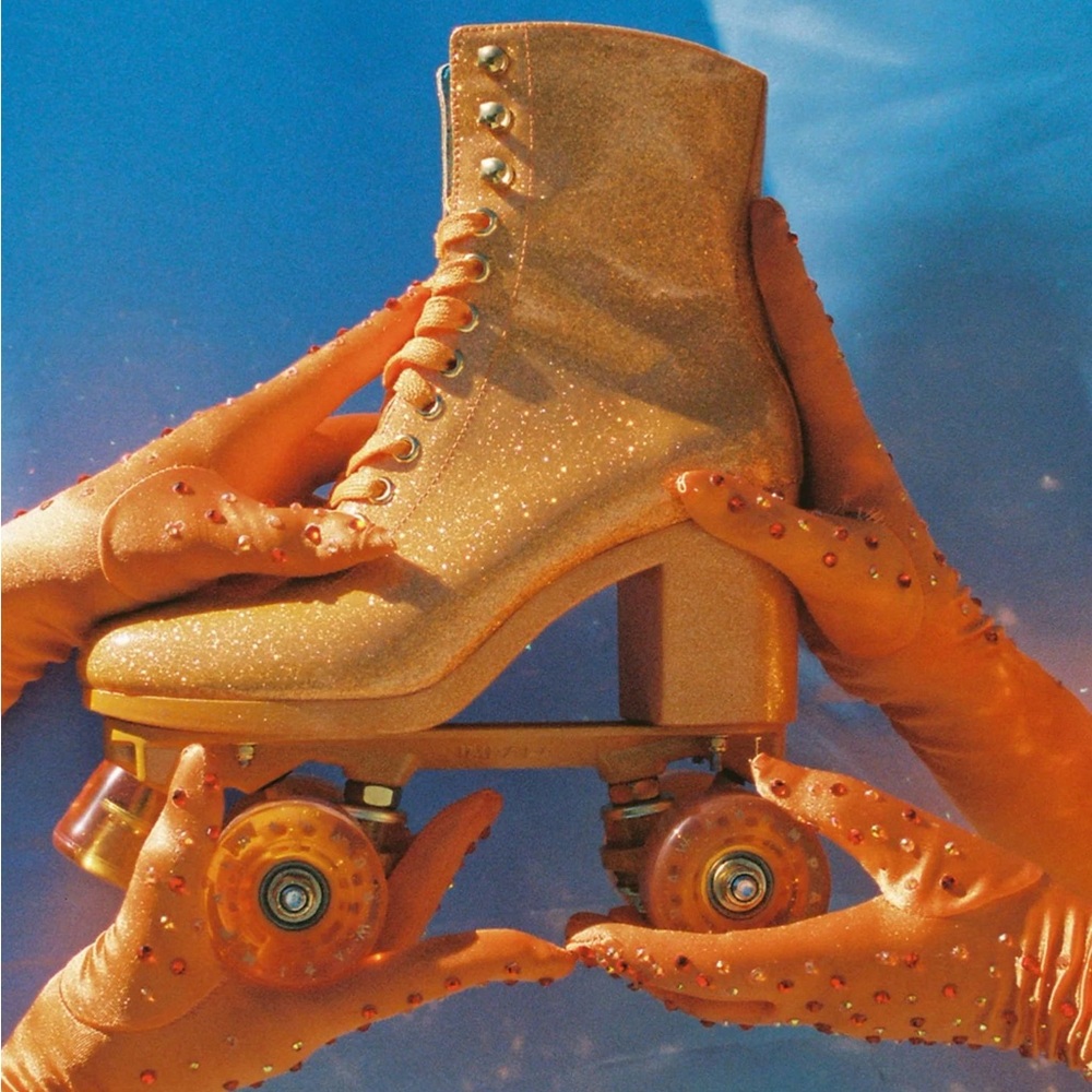 Impala x Marawa High Heel Skate Sparkle Orange